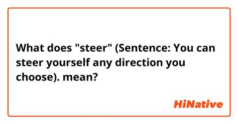 steer in tagalog sentence|steer in English .